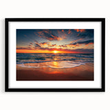 Abstract art print of Oahu's landscape in vibrant, textured colors on a large framed canvas, ideal for living room decor.