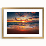 Extra large abstract art print of Oahu, Hawaii, with textured details in vibrant blue and green hues on a framed canvas.