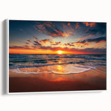 Vintage poster art of Oahu, Hawaii featuring colorful scenery on extra large framed canvas, ideal for living room decor.