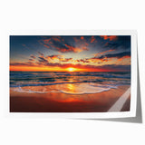 Extra large rolled print of Oahu, Hawaii with vibrant floral elements, ideal for art wall dining room or classy bathroom.