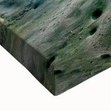 Large art of Lake Michigan in black and white on stretched canvas, suitable for bedroom wall decor.