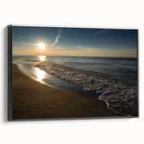 Framed canvas featuring a black and white landscape of Indiana, ideal for bedroom wall decor.