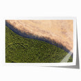 Rolled print depicting Iowa scenery with vibrant green fields and blue skies, ideal for art wall dining room decor.