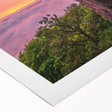 Art deco poster of Kentucky scenery in pastel shades on rolled canvas, suitable for dining room wall art.