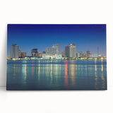 Black and white stretched canvas of New Orleans scenery, ideal for kitchen wall art or bedroom decor.