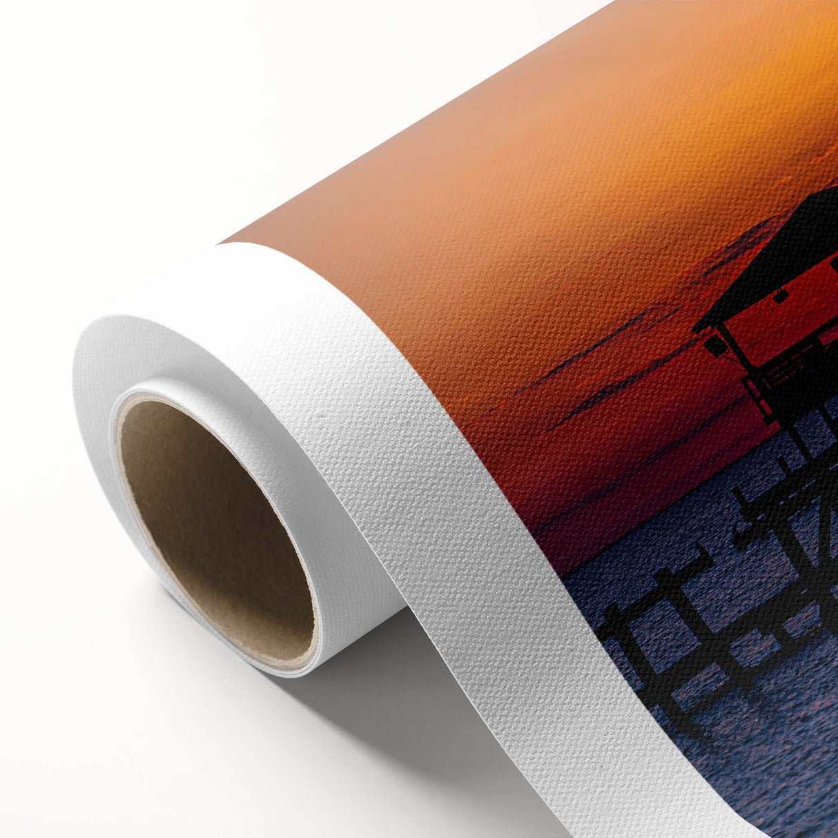 Art Deco style Louisiana landscape poster in pastel hues on rolled canvas, ideal for nursery wall art.