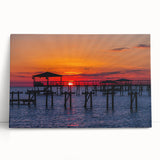 Black and white stretched canvas of Louisiana scenery, ideal for kitchen wall art or bedroom ambiance.