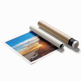 Extra large rolled print of Acadia, Maine scenery with vivid green and blue tones, ideal for classy bathroom wall art.