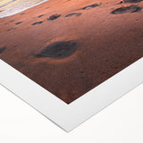 Art deco poster of Maine scenery in vibrant colors on rolled canvas, suitable for dining room wall art.