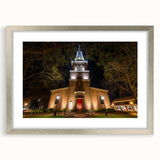 Textured art print of Annapolis scenery in abstract style, with silver frame and mat, in muted earth tones.
