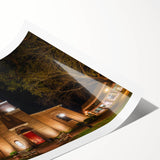 Extra large wall art featuring line art flowers in muted gray tones on a rolled print, suitable for large living room decor.