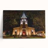 Black and white photo of Annapolis skyline on stretched canvas, ideal for kitchen wall art.