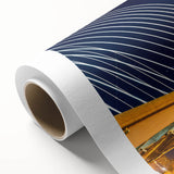 Art Deco style poster of Boston skyline in pastel colors on rolled canvas, ideal for nursery wall art.