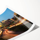 Extra large wall art depicting line art flowers in subtle gray tones on a rolled print, suitable for large living room decor.