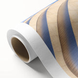 Art deco poster of Kansas City skyline in muted blue and gray tones on rolled canvas, ideal for nursery wall art.