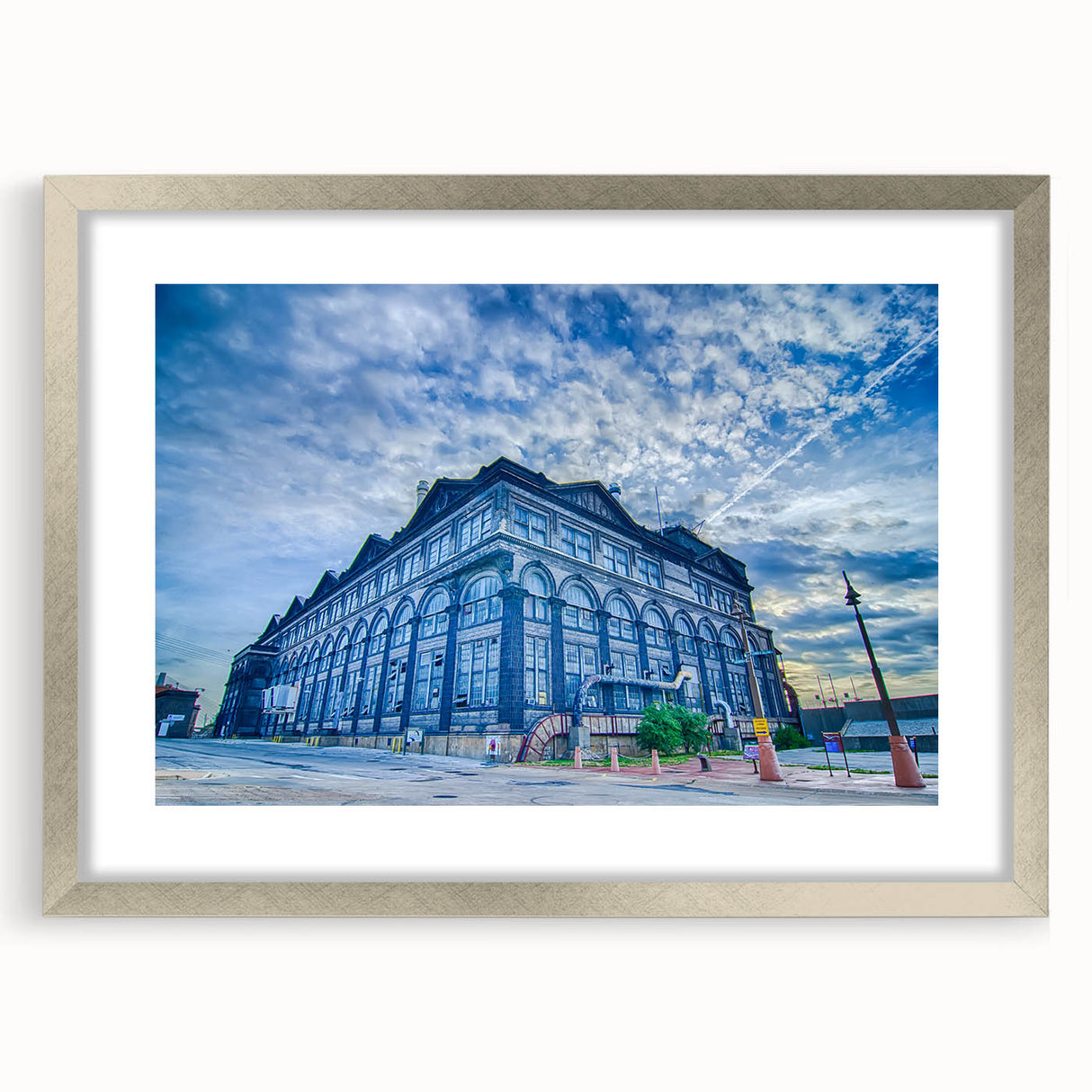 Textured abstract art print depicting the St.
