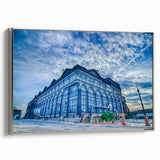 Framed canvas featuring a vintage-style landscape of the St.