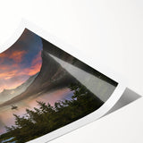 Extra large wall art featuring line art flowers in muted earth tones on a rolled print, suitable for large living room decor.