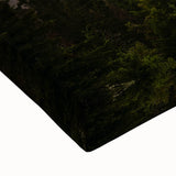 Black and white landscape art painting of Glacier National Park on stretched canvas, ideal for bedroom wall art.