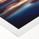 Art deco poster depicting Montana scenery in pastel shades on extra large rolled canvas, ideal for dining room wall art.