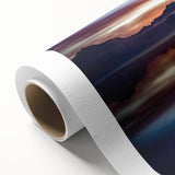 Art deco poster of Montana scenery in soft pastel shades on rolled canvas, ideal for nursery wall art.