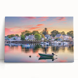 Black and white large art of New Hampshire scenery on stretched canvas, ideal for kitchen wall art or bedroom.
