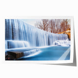 Extra large rolled print of New Jersey scenery with vibrant floral designs, ideal for dining room wall art.