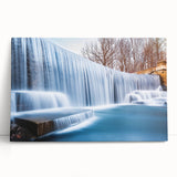Black and white photo of New Jersey scenery on large stretched canvas, ideal for kitchen wall art or bedroom ambiance.