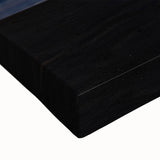 Black and white landscape art painting of Cape Hatteras on stretched canvas, ideal for bedroom wall decor.