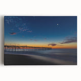 Black and white print of Cape Hatteras lighthouse on stretched canvas, ideal for kitchen wall art.