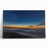 Black and white photo of Cape Hatteras lighthouse on stretched canvas, ideal for kitchen wall art.