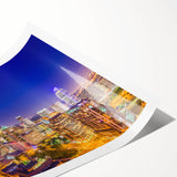 Extra large wall art featuring line art flowers in neutral tones on a rolled canvas, ideal for large living room decor.