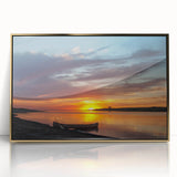 Large art print of North Dakota scenery in gold tones on framed acrylic, ideal for modern art wall decor.