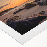 Art deco poster of Long Island with soft pastel colors on rolled canvas, suitable for dining room wall.