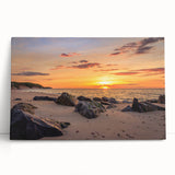 Black and white stretched canvas of Long Island scenery, suitable for kitchen wall art.