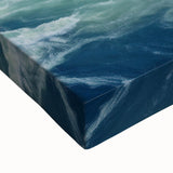 Black and white landscape art painting of Niagara Falls on stretched canvas, suitable for bedroom wall art.