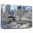Acrylic print of Central Park with vibrant green and blue tones, ideal for bedroom or dining room art.