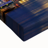 Black and white landscape art painting of Manhattan skyline on large stretched canvas, ideal for bedroom wall decor.