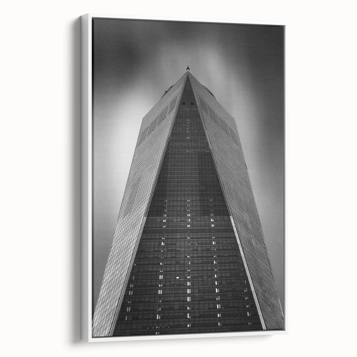Vintage poster art of NYC skyline with colorful accents on extra large framed canvas, suited for living room decor.