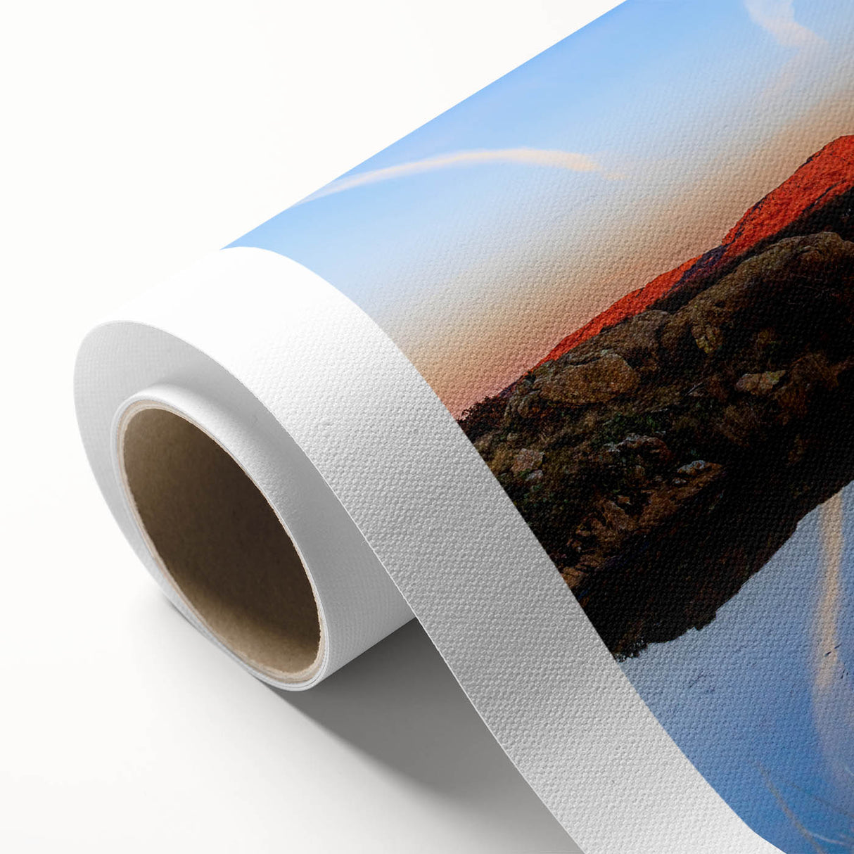 Art Deco poster of Oklahoma scenery in pastel colors on rolled canvas, suitable for nursery wall art.
