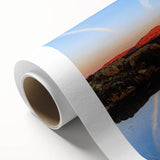 Art Deco poster of Oklahoma scenery in pastel colors on rolled canvas, suitable for nursery wall art.