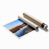 Extra large rolled print of Oklahoma scenery with vibrant floral elements, ideal for classy bathroom wall art.