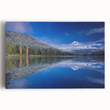 Black and white photo of Mount Hood, Oregon on large stretched canvas, suitable for kitchen art.