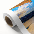 Art deco poster of Portland, Oregon scenery in pastel shades on rolled canvas, suitable for nursery wall art or dining room.