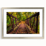 Textured abstract art print of Pennsylvania scenery in muted earth tones, framed in silver, ideal for bedroom decor.