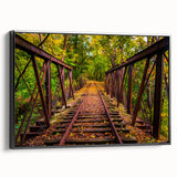 Black and white framed canvas of a vintage Pennsylvania landscape, ideal for bedroom wall decor.