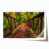 Rolled print of Pennsylvania scenery with floral designs in soft pastel shades, suitable for art wall dining room.