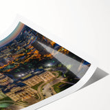 Extra large wall art featuring line art flowers in black and white on a rolled canvas, ideal for large living room decor.