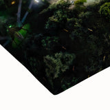 Large art of Austin, Texas landscape in black and white on stretched canvas, suitable for bedroom wall decor.