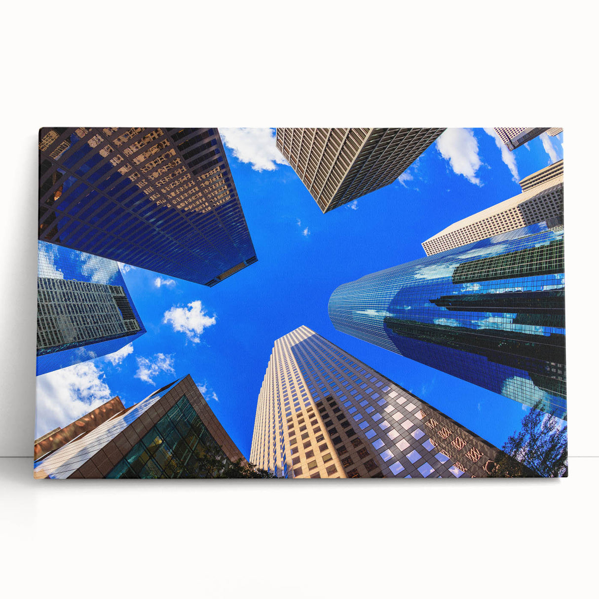 Black and white large art canvas of Houston skyline, ideal for kitchen wall art or bedroom decor.